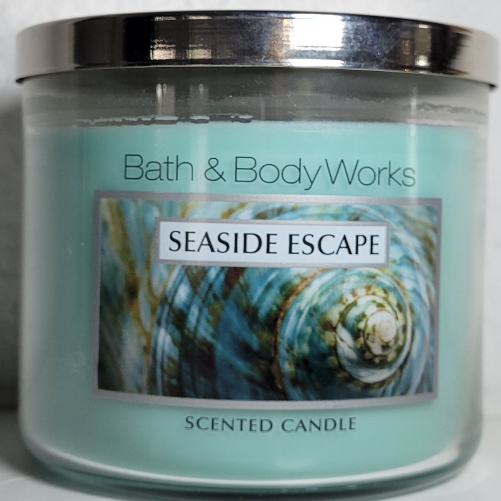 Bath & Body Works Seaside Escape Scented Candle - Blue
